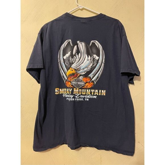 Harley Davidson Smoky Mountain Pigeon Forge,TN Tshirt - Picture 6 of 8